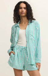 The Perfect Linen Striped Top La Palma