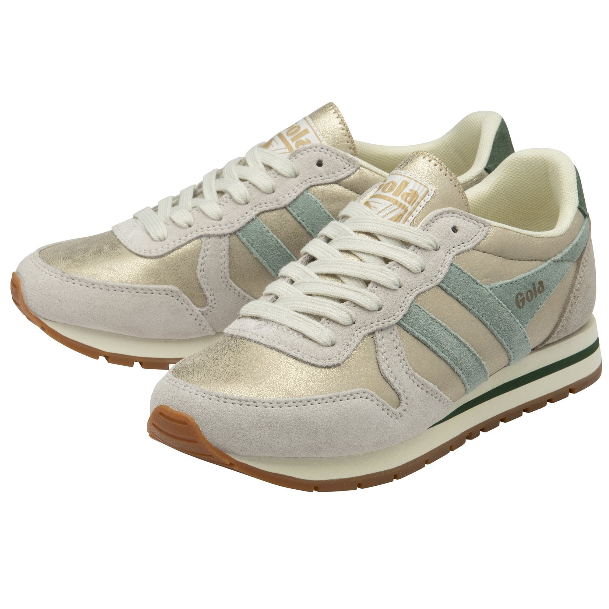 Daytona Blaze Sneakers Gold, Green Mist & Evergreen
