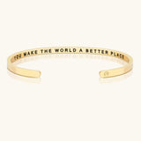 Mantra Cuff Bracelet