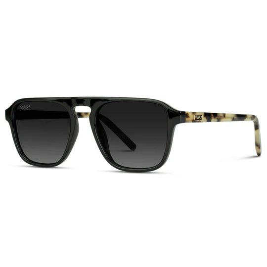 Emerson Sunglasses Black Beige Tortoise | Black Gradient