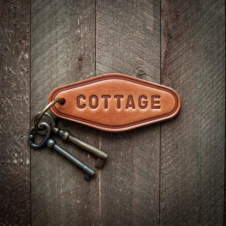 Motel Style Leather Keychain