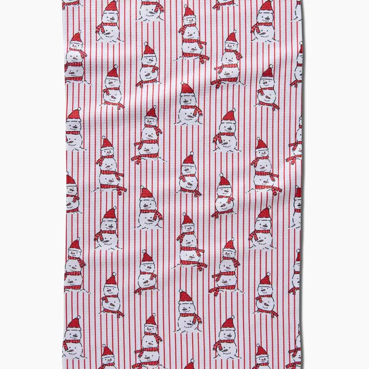 Geometry Tea Towel Silly Snowman