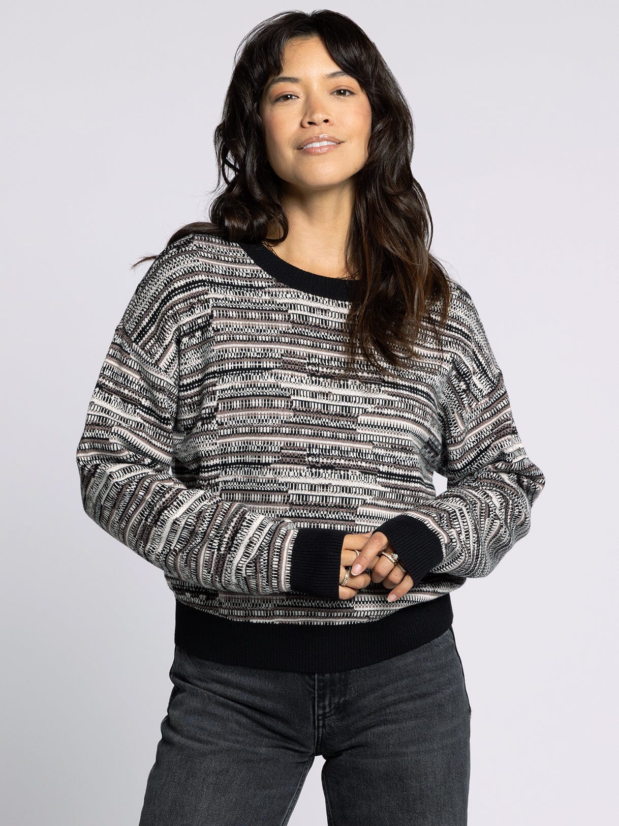 Hester Sweater Black Brown