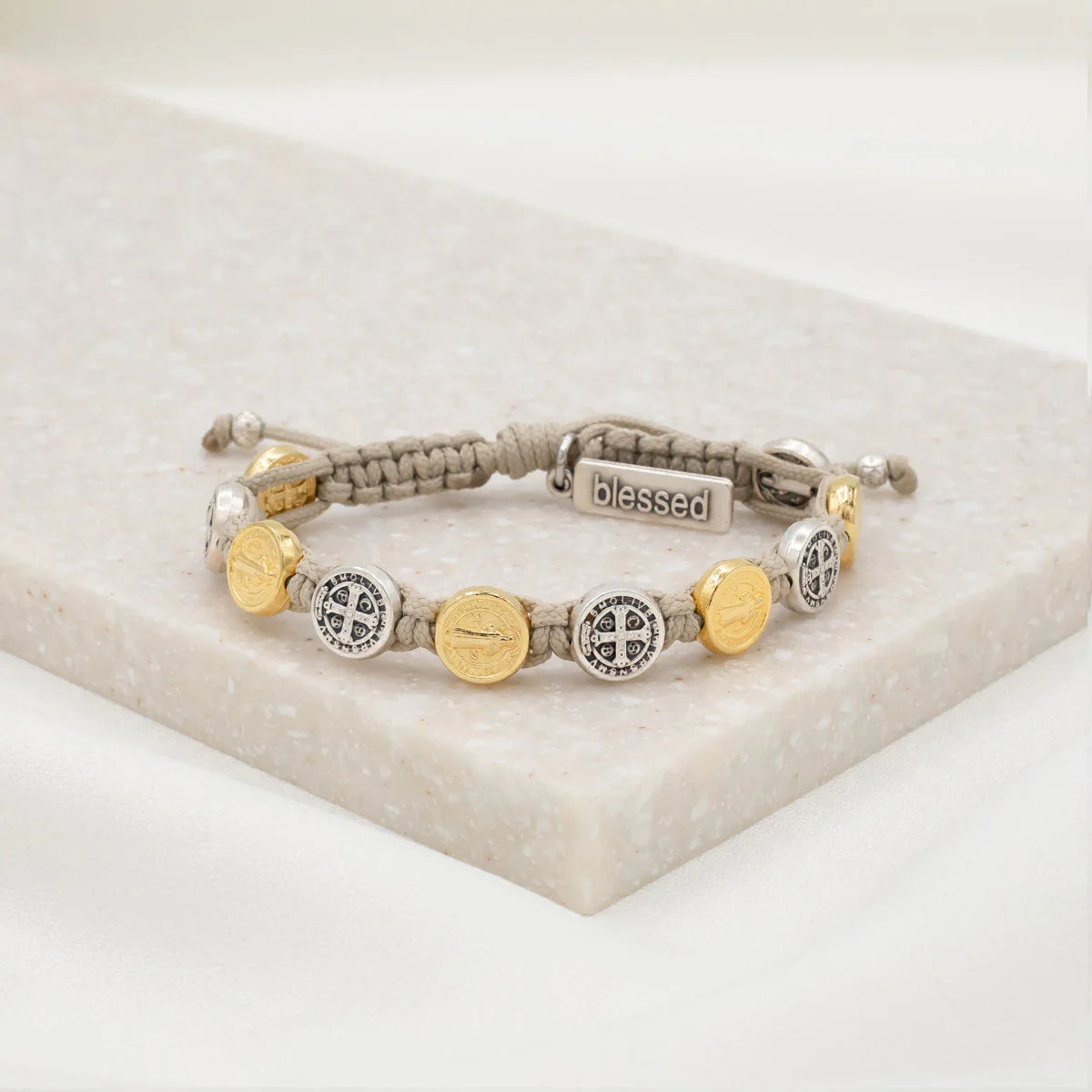 Benedictine Blessing Bracelet - Mixed Metals