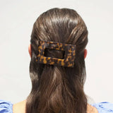 Teleties Medium Flat Rectangle Hair Clip Tortoise
