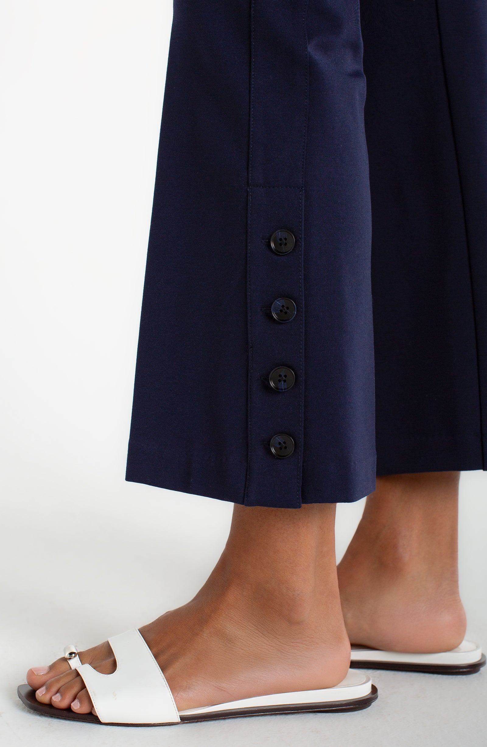 Stella Pull On Kick Flare - 27" Inseam Cadet Blue