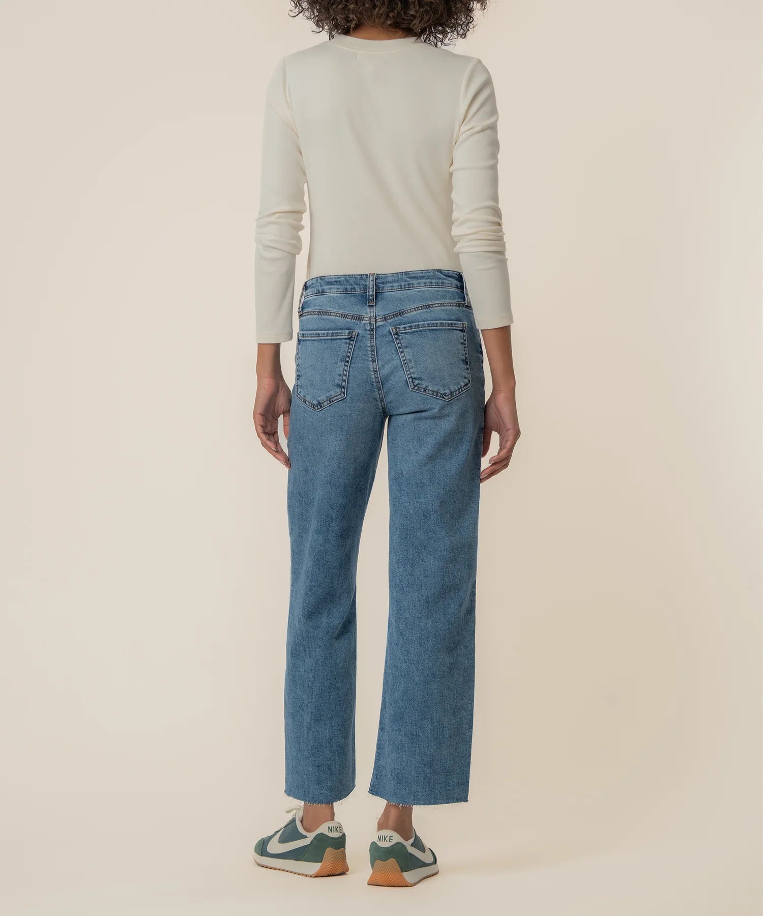 Charlotte Wide Leg Raw Hem Jeans Star