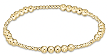 Classic Blissful Pattern 2mm Bead Bracelet