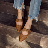 Romeria D'Orsay Flats Tan