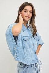 Flowy Square Cape Jacket Light