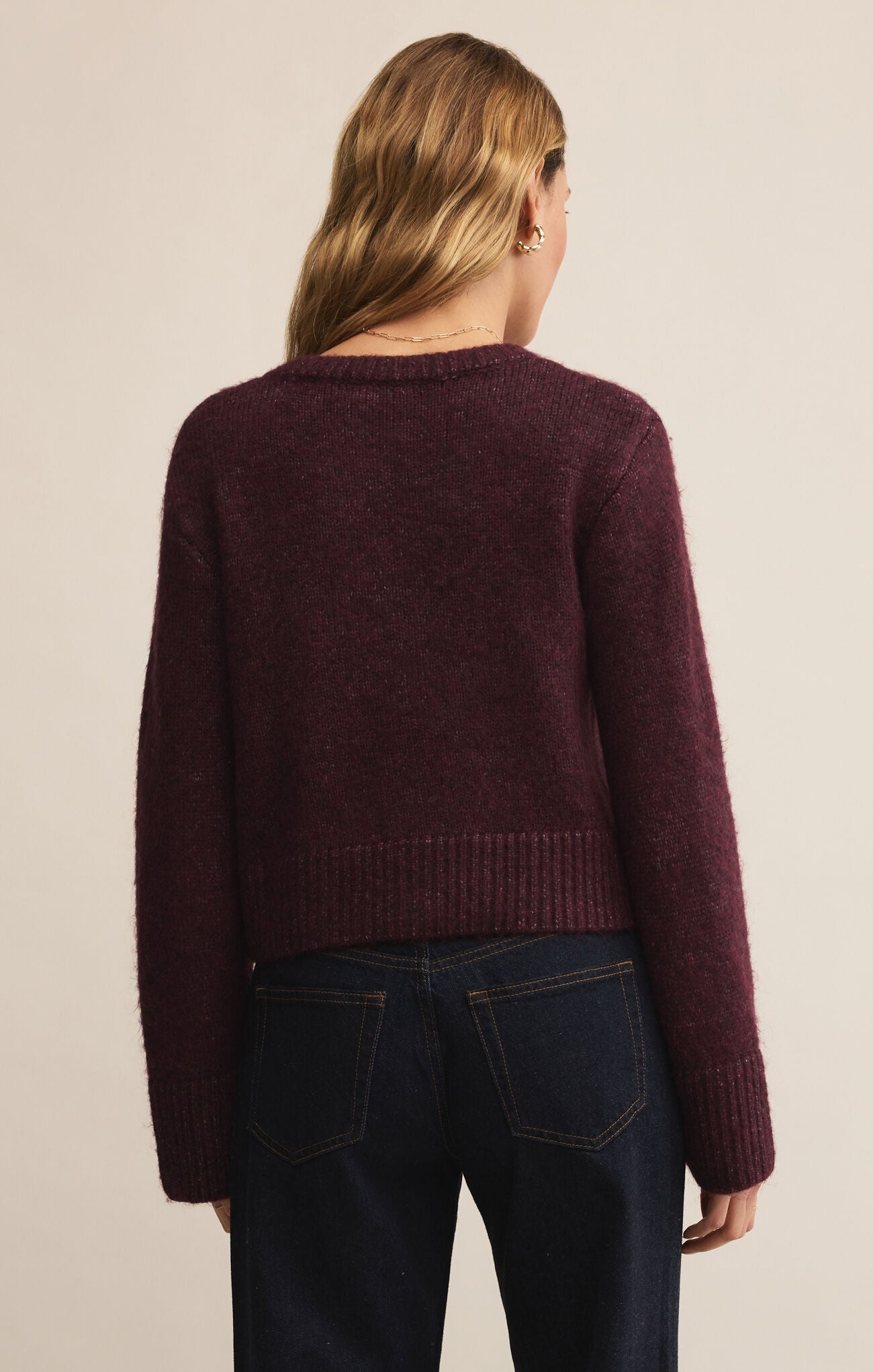 Breen Cardigan Merlot