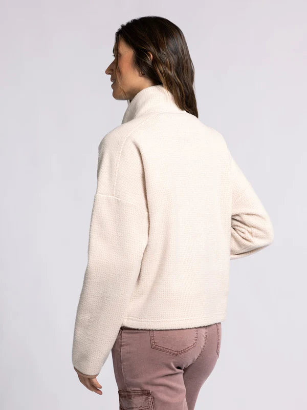 Lohan Quarter Zip Warm Taupe