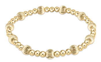 Extends Dignity Sincerity Pattern 6mm Bead Bracelet