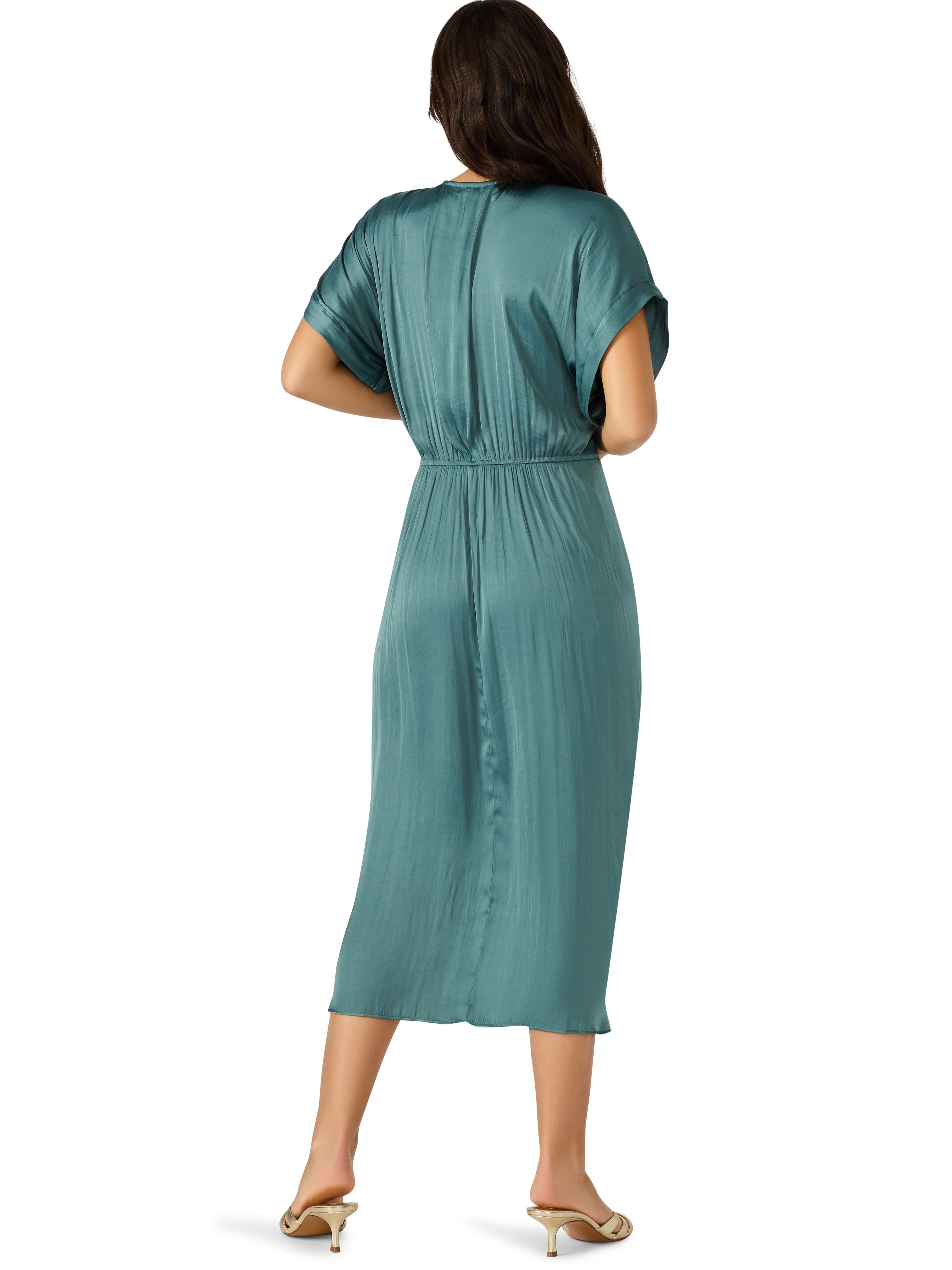 Aimee Midi Dress Dusty Teal