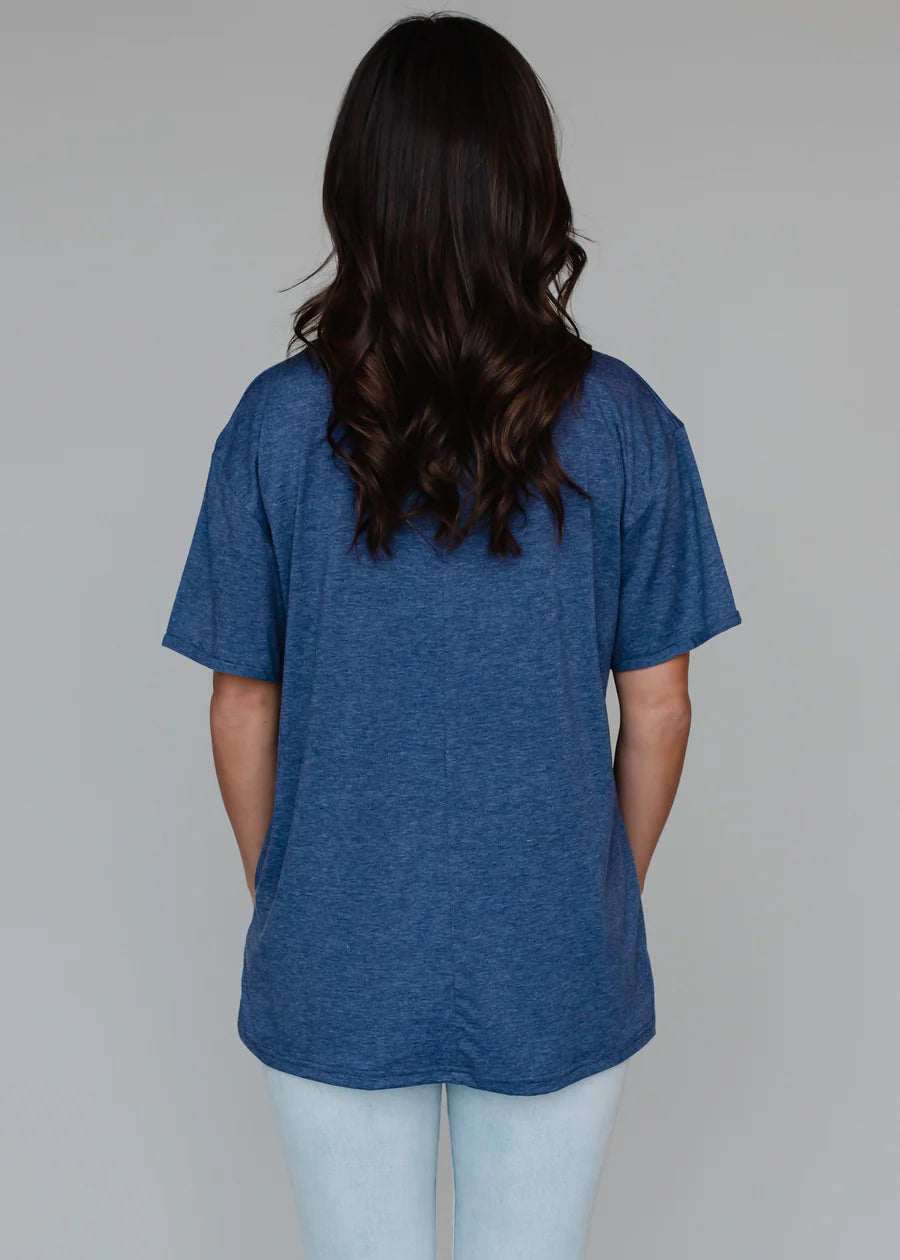 Good Day To Drink On A Boat Tee Navy