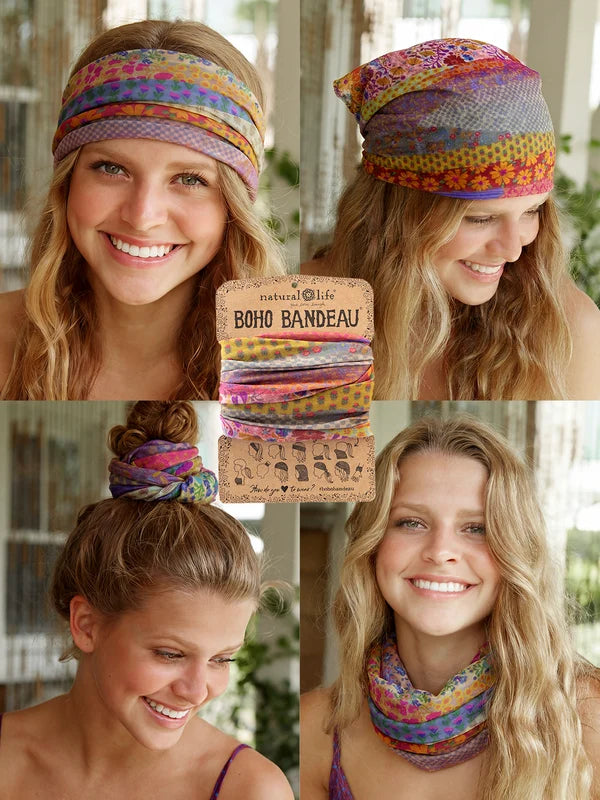 Full Boho Bandeau Garden Waves