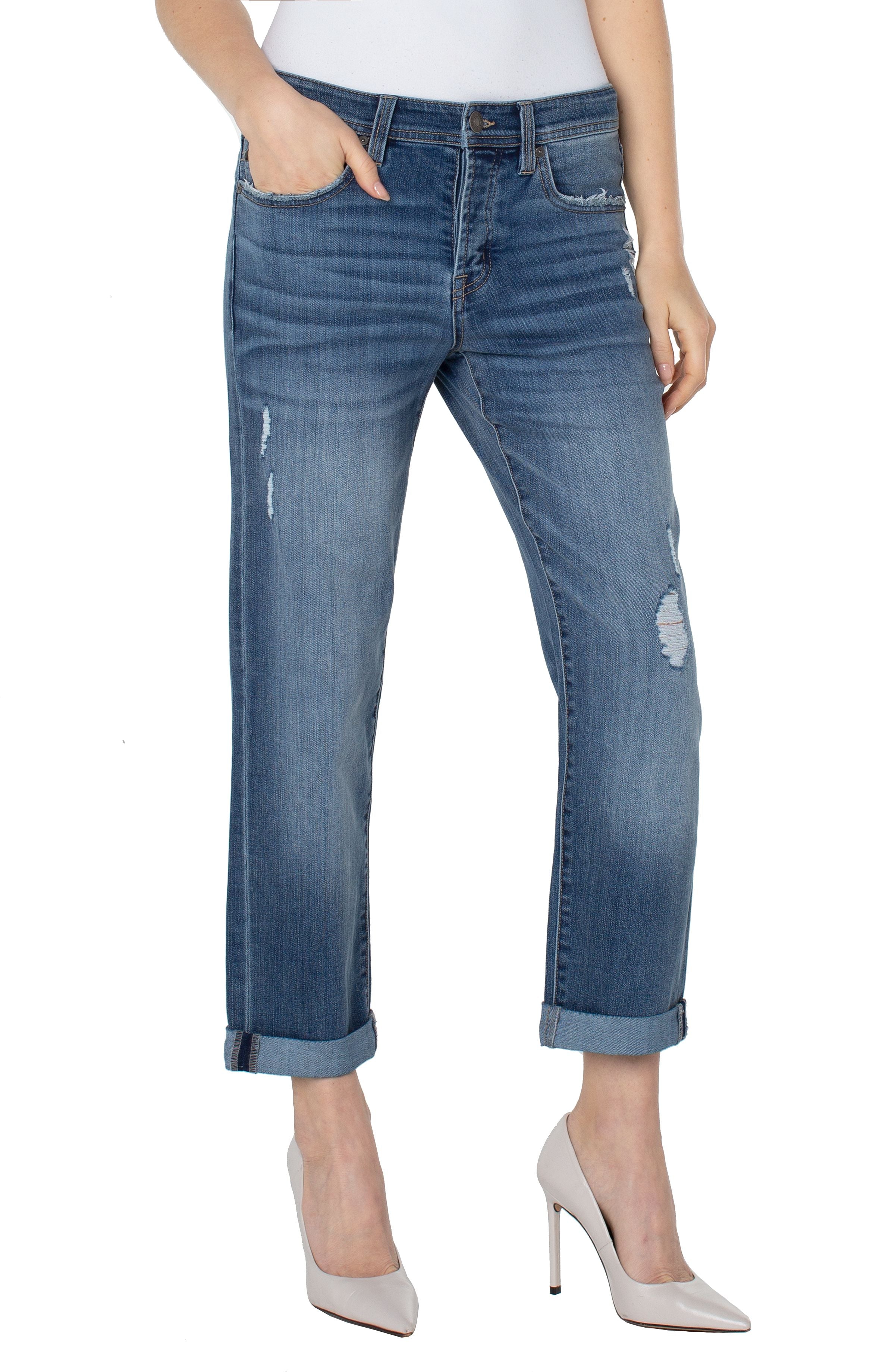 Keeper Boyfriend Rolled Cuff Jean Sprague