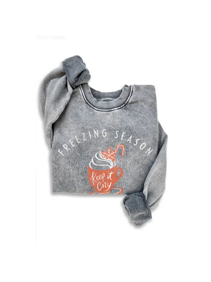 Freezing Season Mineral Sweatshirt Dark Grey