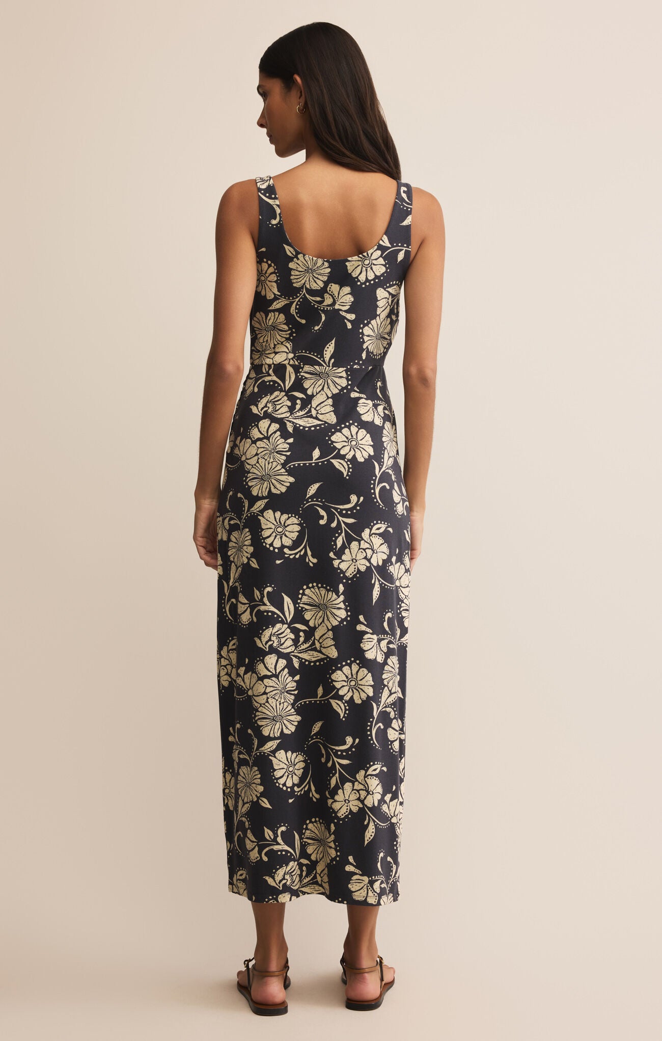 Melbourne Ari Floral Dress Parchment
