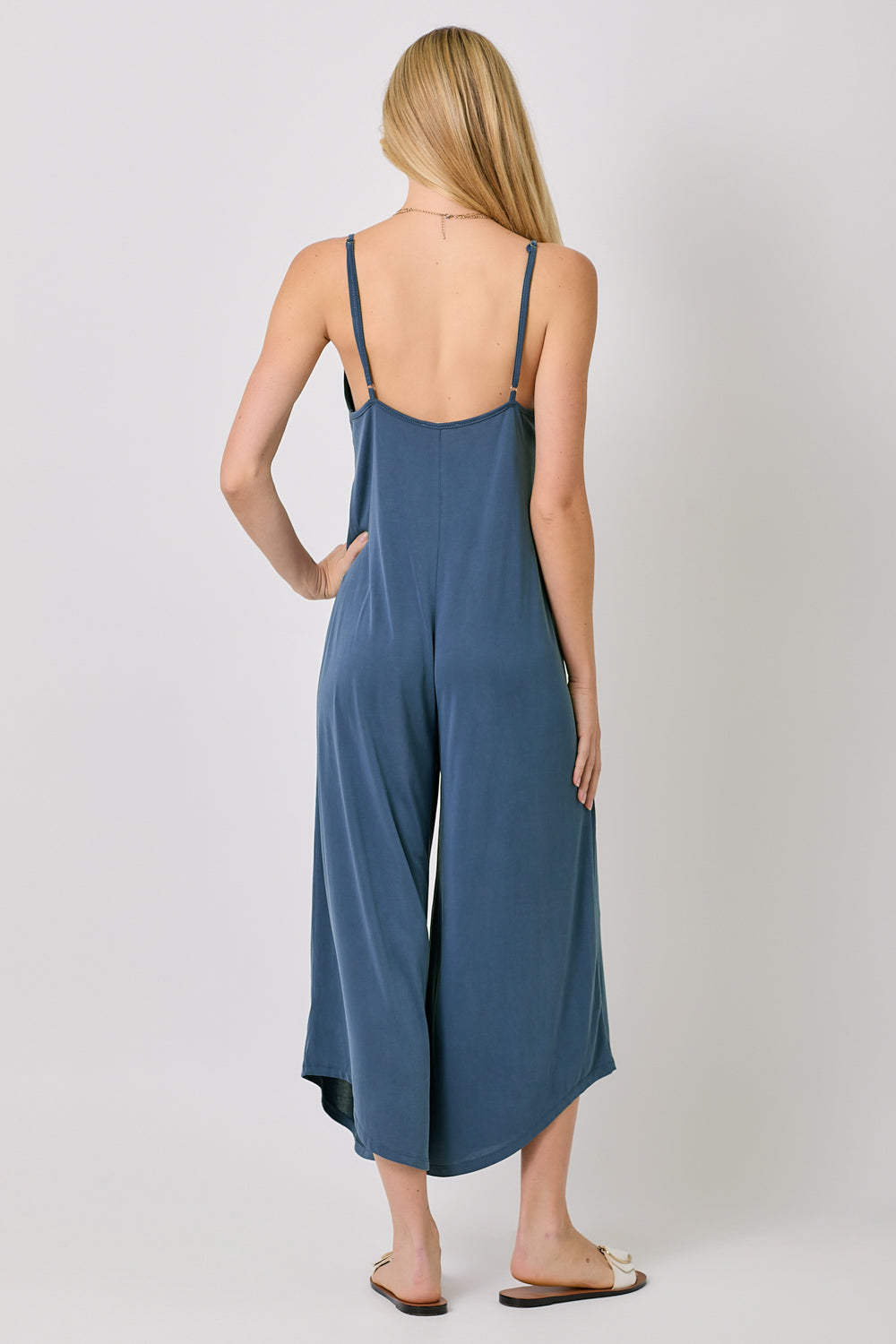 Modal Baggy Jumpsuit Blue