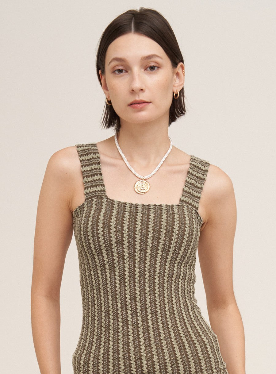 Modal Pointelle Square Neck Tank