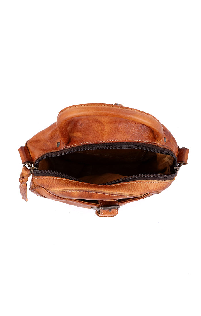Arenfield Round Crossbody Pecan Dip Dye