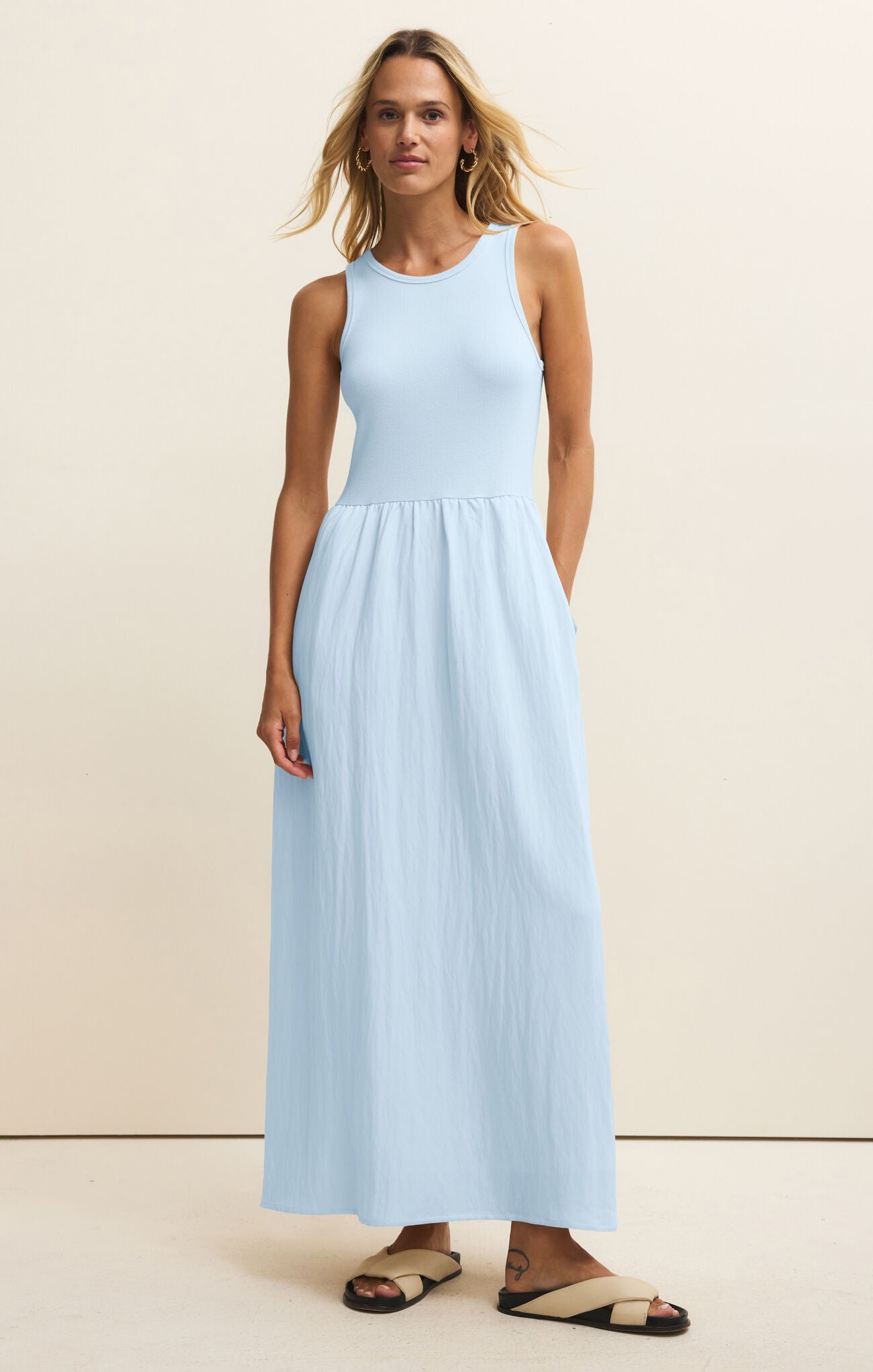 Charlotte Midi Dress Blue Light