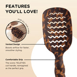 Teleties Hair Brush Tortoise Vented