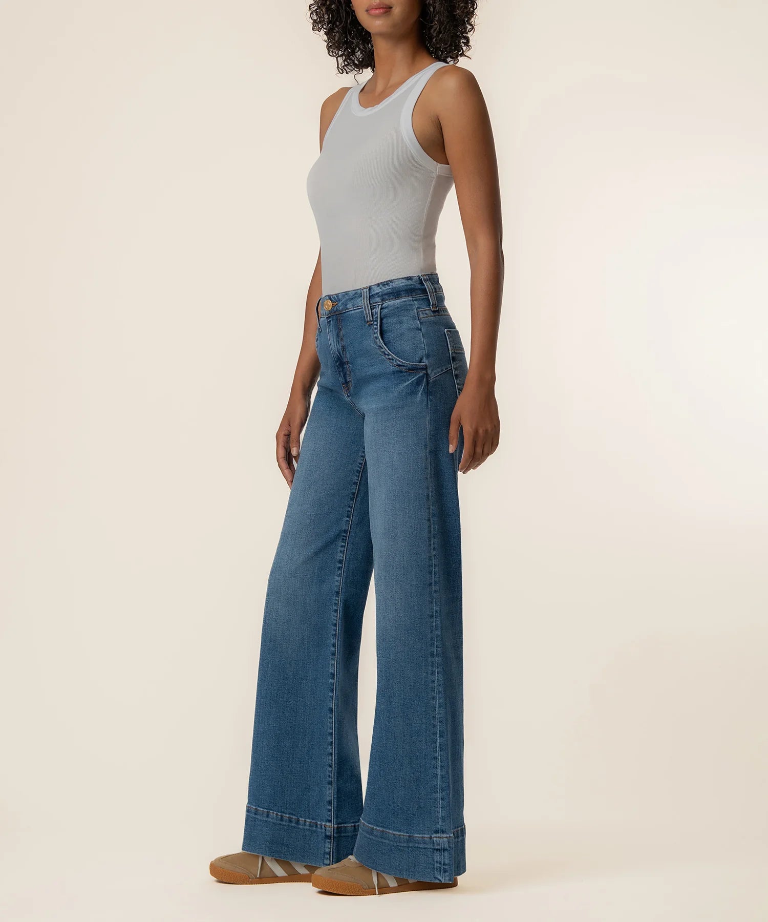 Maya High Rise Wide Leg Wide Hem Jeans Journey