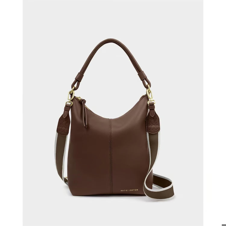 Hallie Satchel Bag Dark Chocolate
