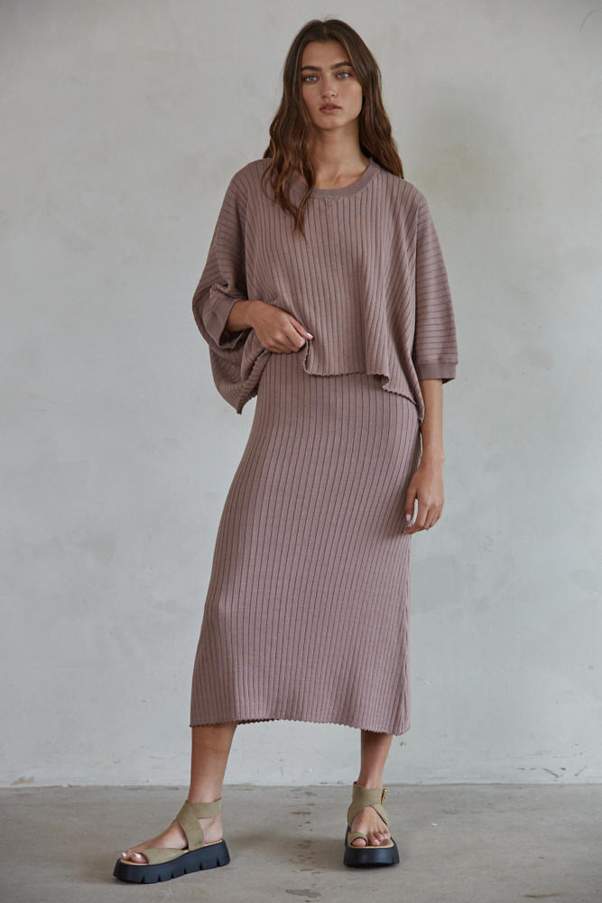 Off The Grid Sleeveless Maxi Dress Mocha