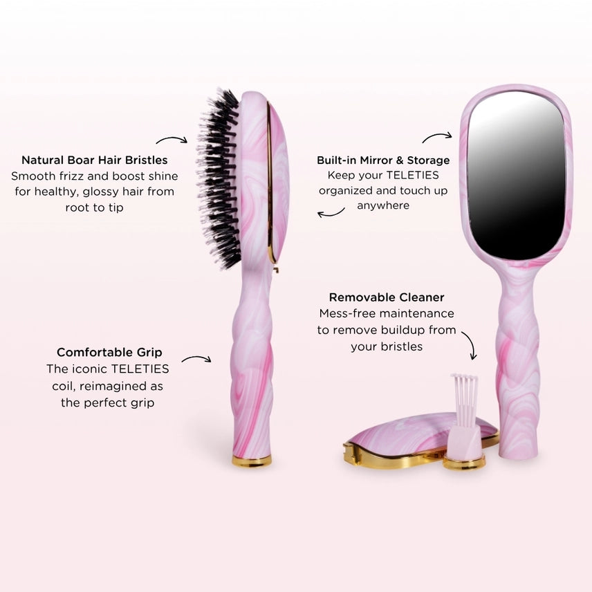 Teleties Hair Brush Pinch Me! Boar Bristle