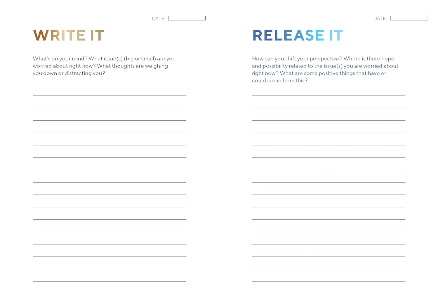 Write & Release Journal