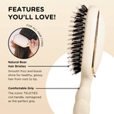 Teleties Hair Brush Tan Boar Bristle