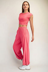 Crossover Movement Set Flamingo Pink
