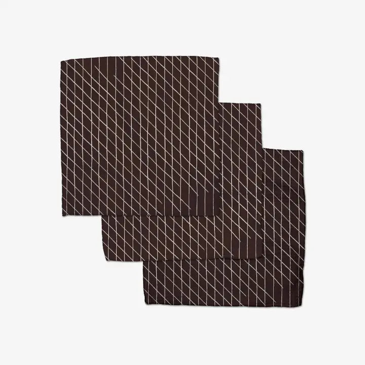 Geometry Dishcloth Set Scorched Score