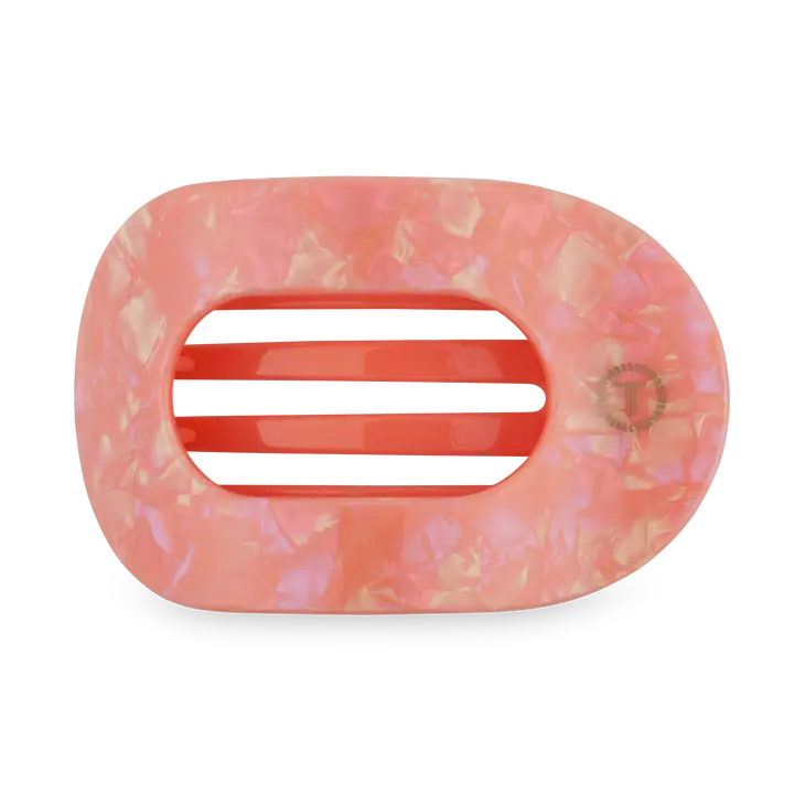 Teleties Medium Flat Round Hair Clip Dreamsicle
