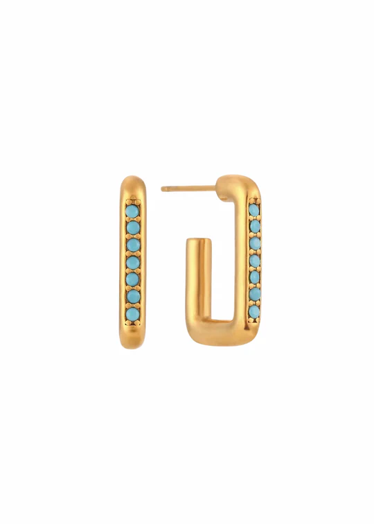 Eva Turquoise Stud Earrings