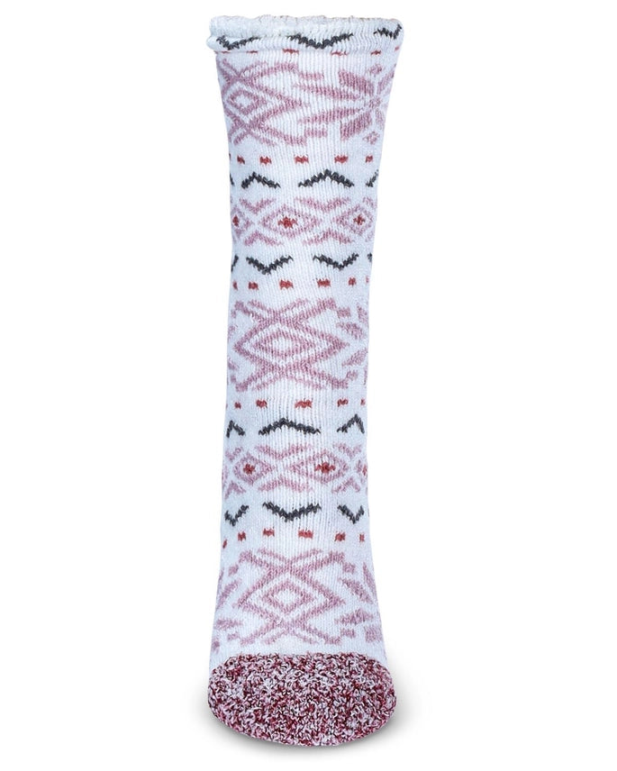 Snowflake Buttersoft Plush Crew Socks