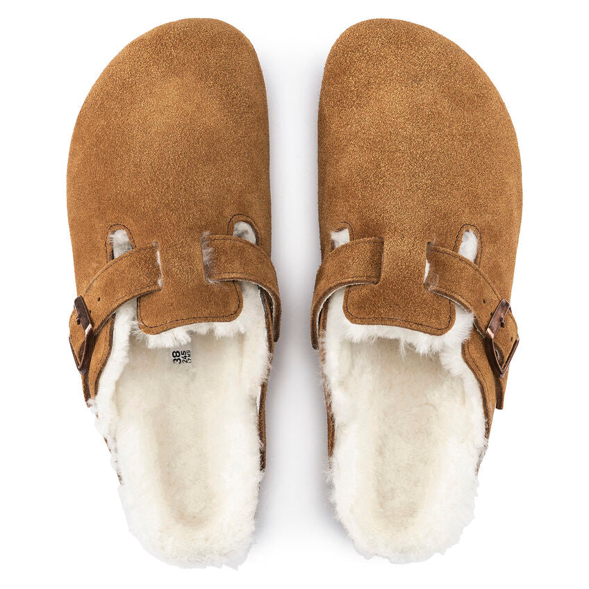 Boston Sherling Suede Clogs Mink
