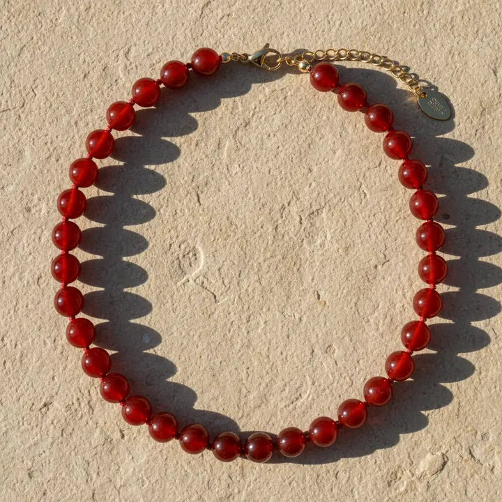 Fiery Agate Choker Necklace
