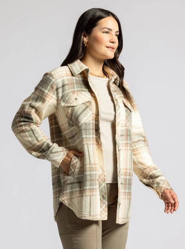 Tullis Plaid Jacket Vanilla Vetiver