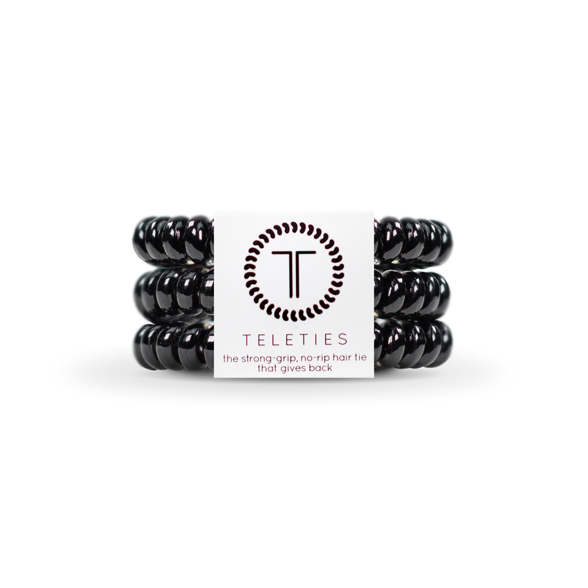Teleties Small 3 Pack Jet Black