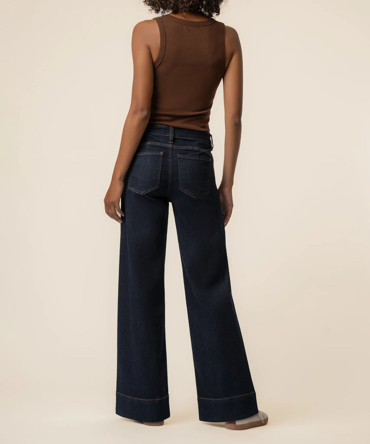 Maya High Rise Fab Ab Wide Leg Jeans