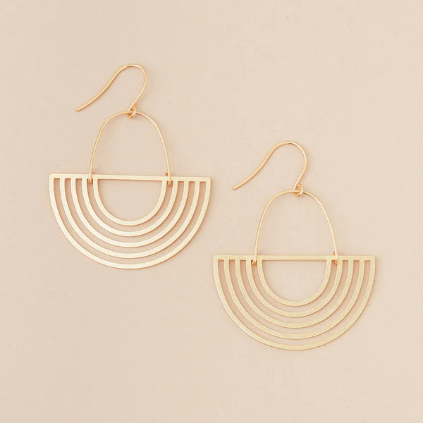 Refined Earrings Solar Rays | Gold