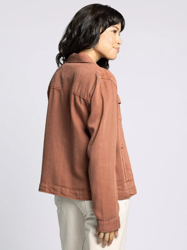 Jackie Relaxed Fit Jacket Rustic Brown