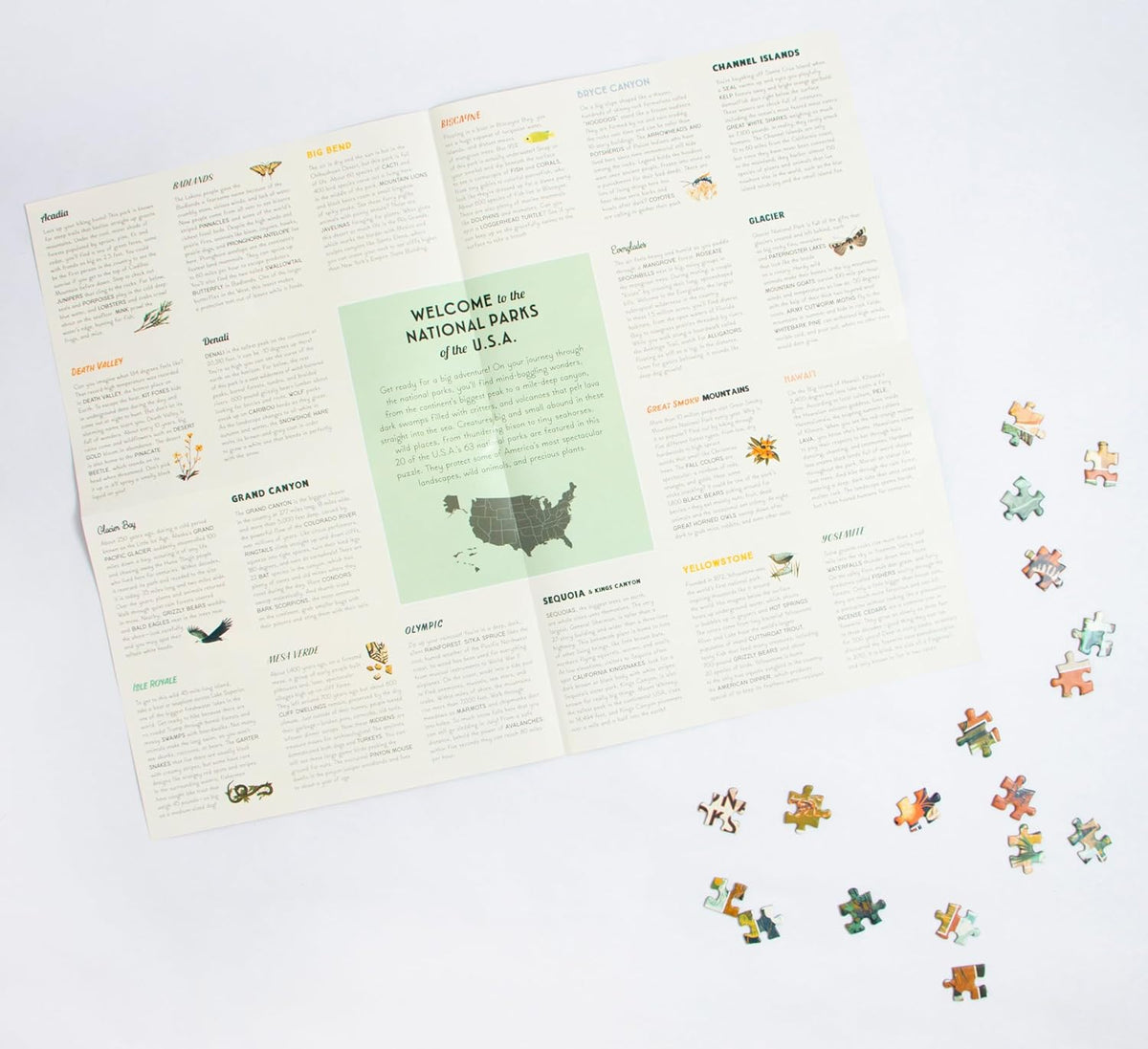 National Parks of the USA Jigsaw Puzzle: 500 PC