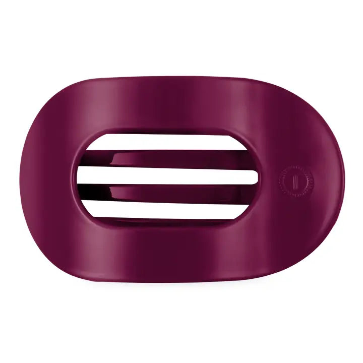 Teleties Medium Flat Round Hair Clip Mulberry