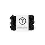 Teleties Silk Hair Scrunchie Small 3 Pack Jet Black