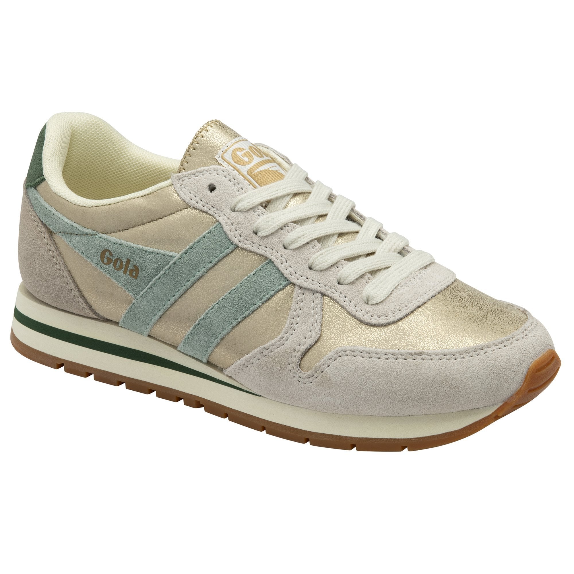 Daytona Blaze Sneakers Gold, Green Mist & Evergreen